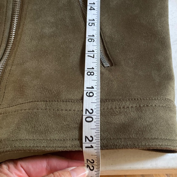 Philosophy Dark Olive Faux Leather Jacket - Picture 7 of 7